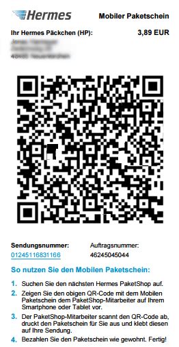 hermes qr-code versenden|hermes app kostenlos.